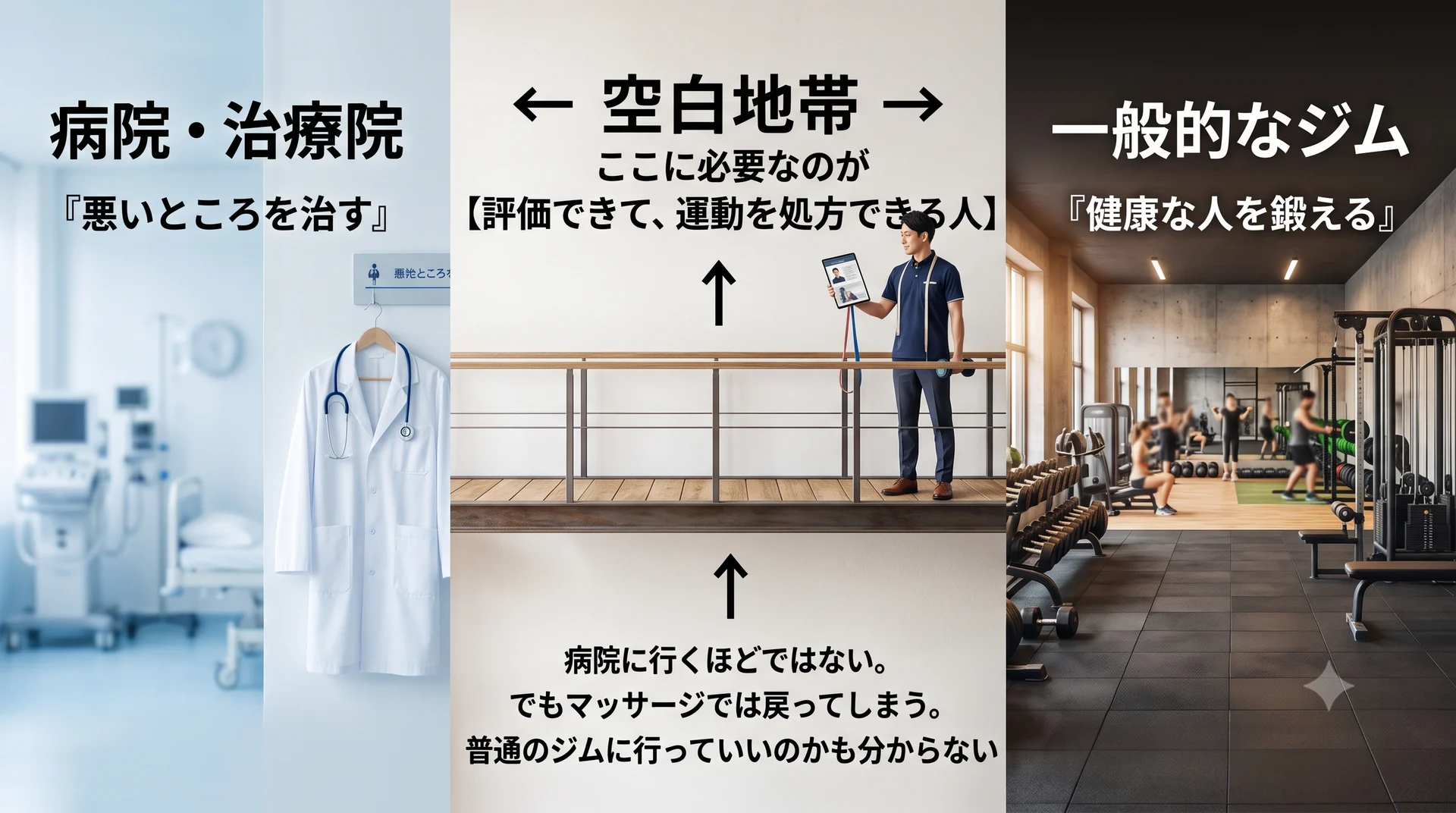 大阪のSTRUCT Conditioningが解説する医療と運動の間